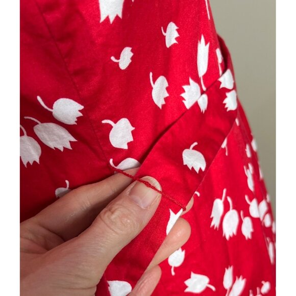 Liz Claiborne Dress Summer Maxi Bright Modest Square Neckline Elegant Womens 6 - Picture 7 of 12